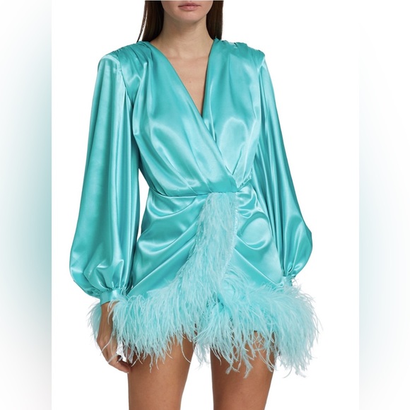 $850 Bronx and Banco
Farah Feather-Hem Minidress size 8 - Picture 6 of 13